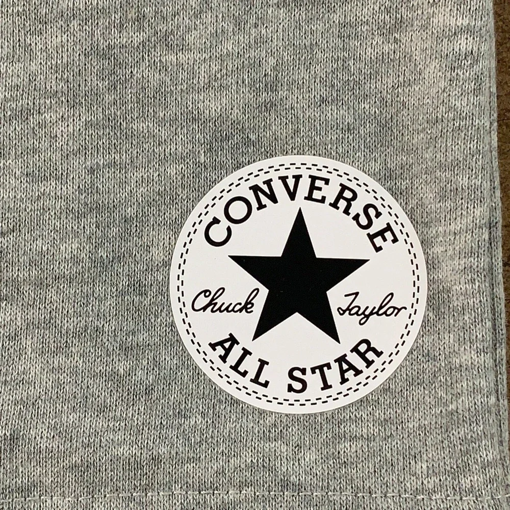 Converse Boys Size 7 Heather Gray Pull On Shorts NWT